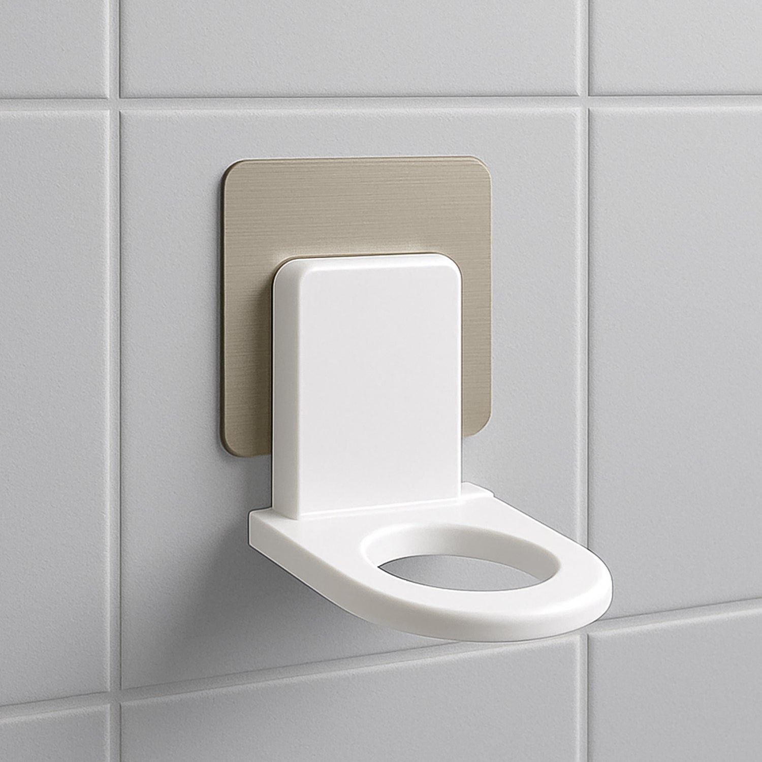Adhesive Bathroom Hook – No-Drill Shampoo Holder | VelvetBubbles