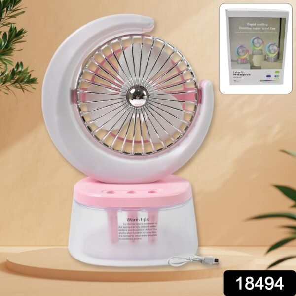 Portable Humidifying Fan – LED Light & USB | Airvanta