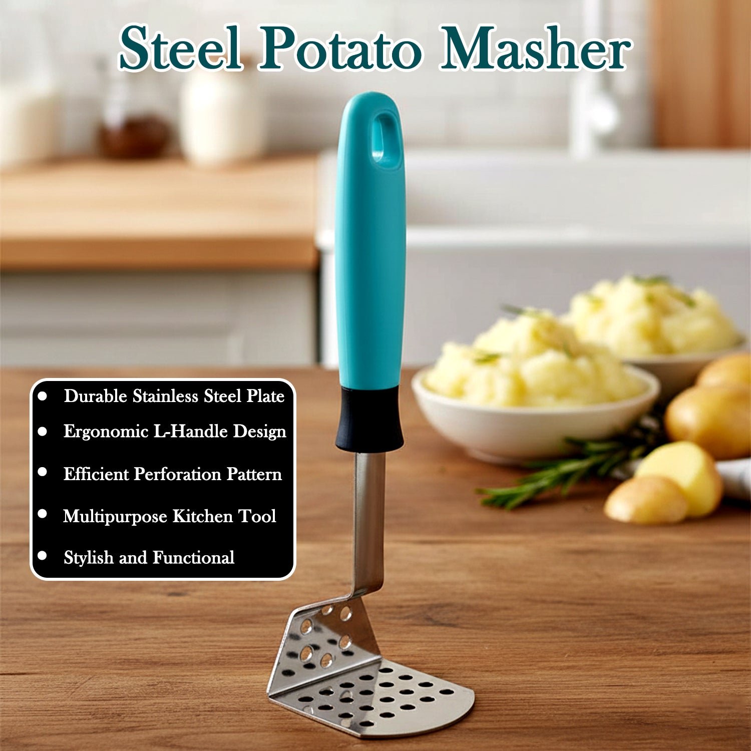 11707_apex_steel_l_potato_masher_lpm Stainless Steel Potato Masher – Ergonomic Heavy-Duty L-Handle