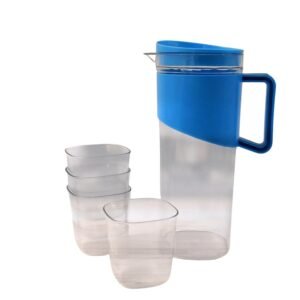 Transparent Water Jug with Elegant Handle – 2000 ML Durable Set