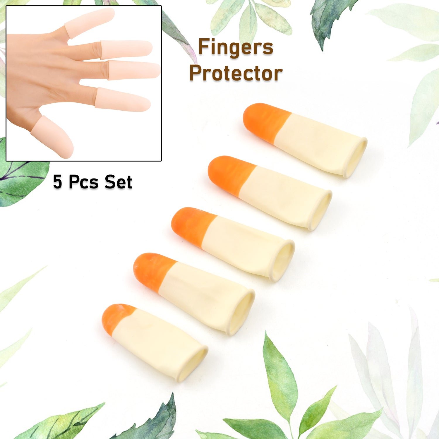 Silicone Finger Protectors – Pain Relief & Protection (5 Pc) | PureBeard