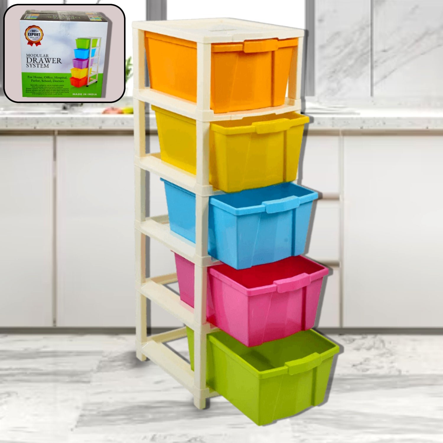 Modular Drawer Organizer – 5-Layer Multipurpose Storage | Organivo