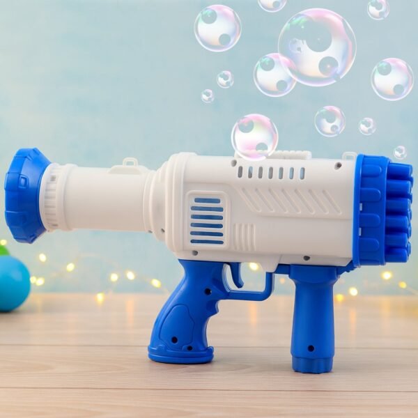 Bubble Gun for Kids – 32 Holes, Powerful Blaster | Play & Move