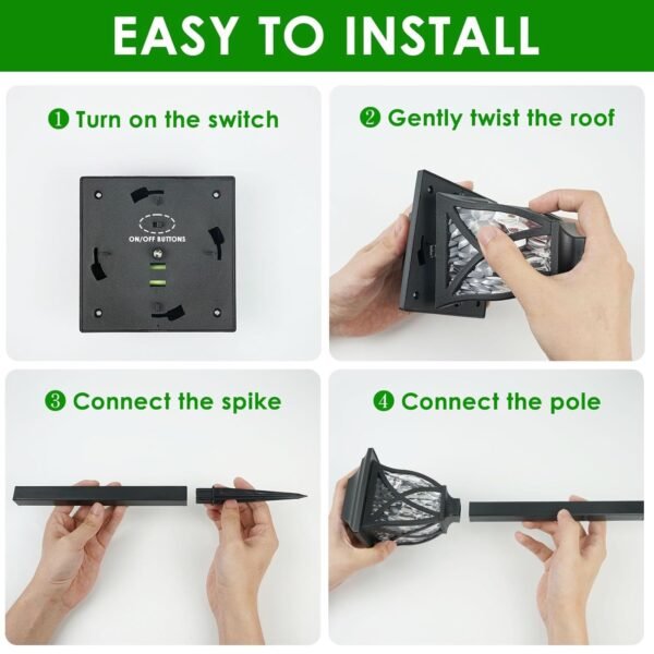 Solar Pathway Lights – Water-Ripple Garden Lighting | FitFuzion
