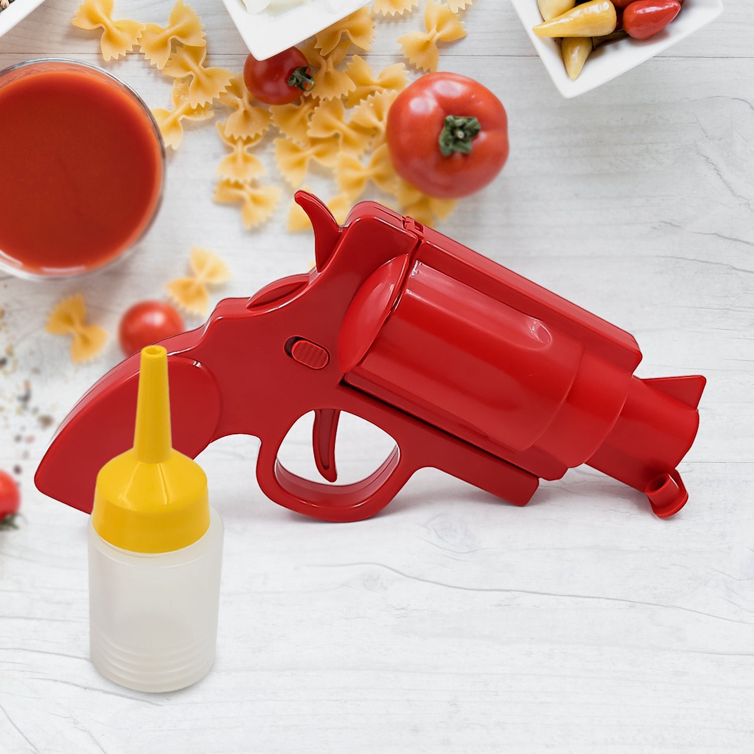 Ketchup Dispenser Gun – Leak-Proof Sauce Spray Bottle