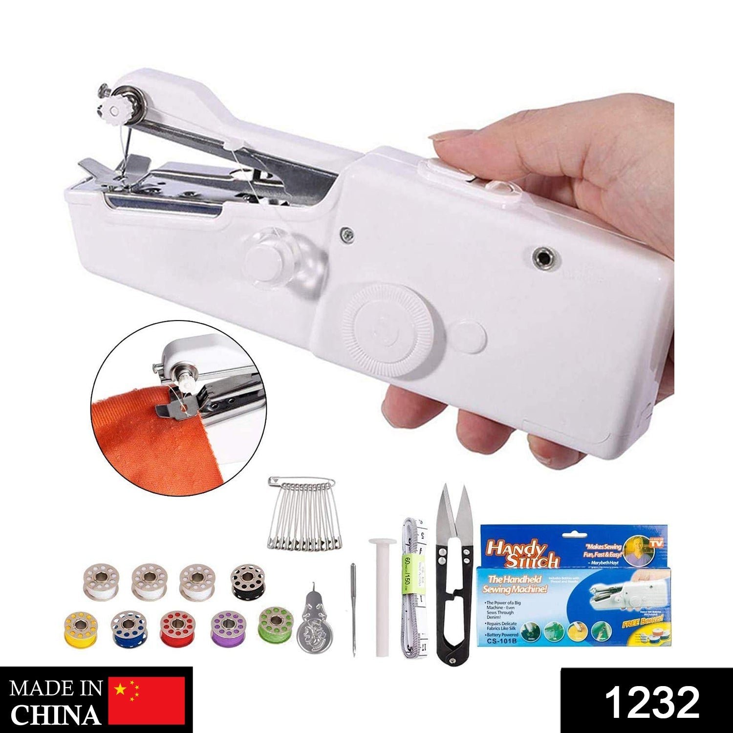 Mini Electric Sewing Machine – Portable & Cordless |