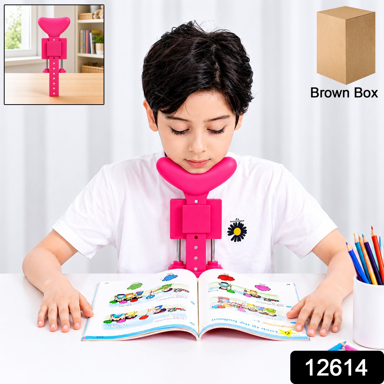 Kids Posture Corrector – Adjustable Support for Reading & Writing | CookAura