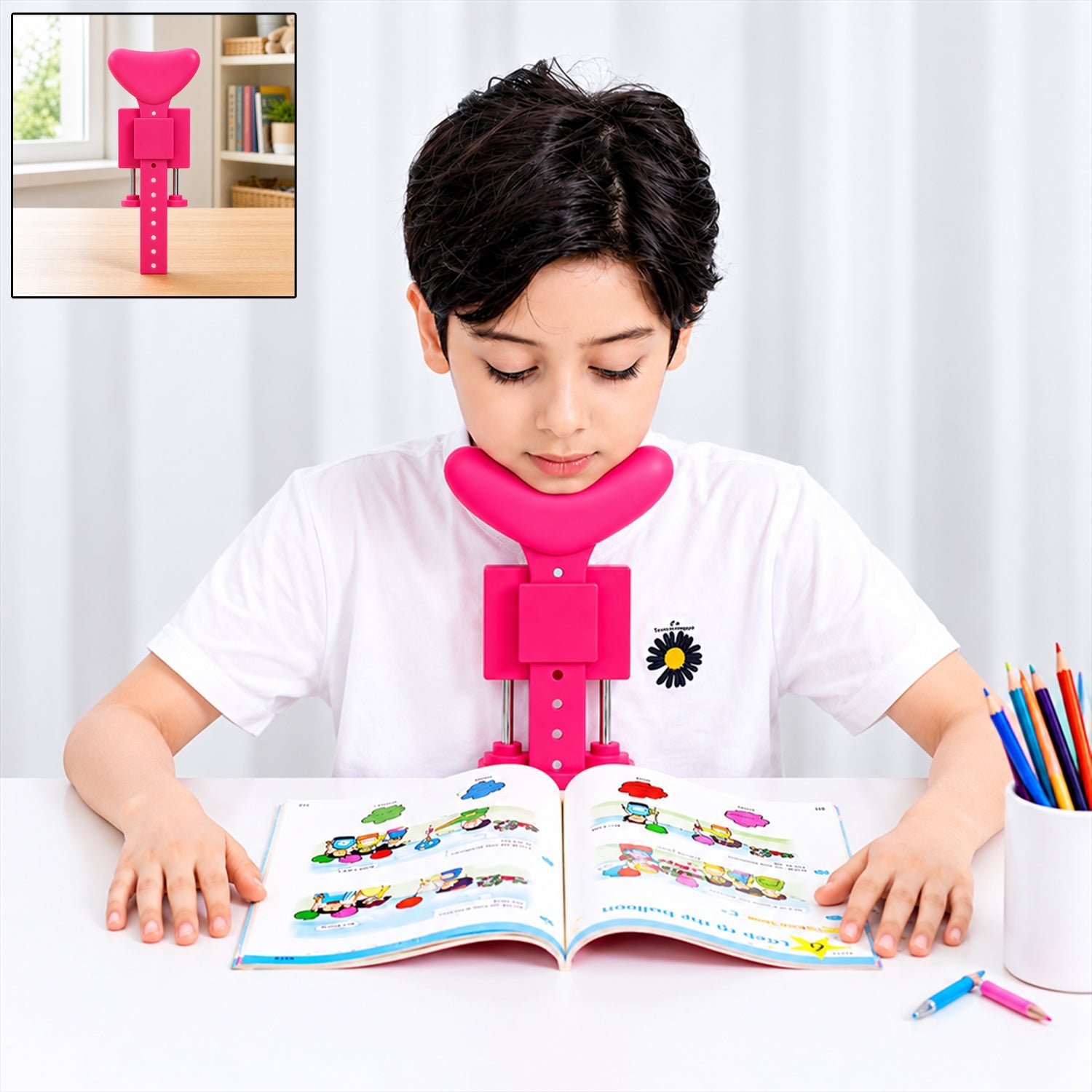 Kids Posture Corrector – Adjustable Support for Reading & Writing | CookAura