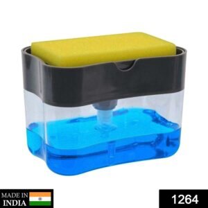 2-in-1 Soap Dispenser – Countertop Sponge Caddy for Kitchen | VelvetBubbles