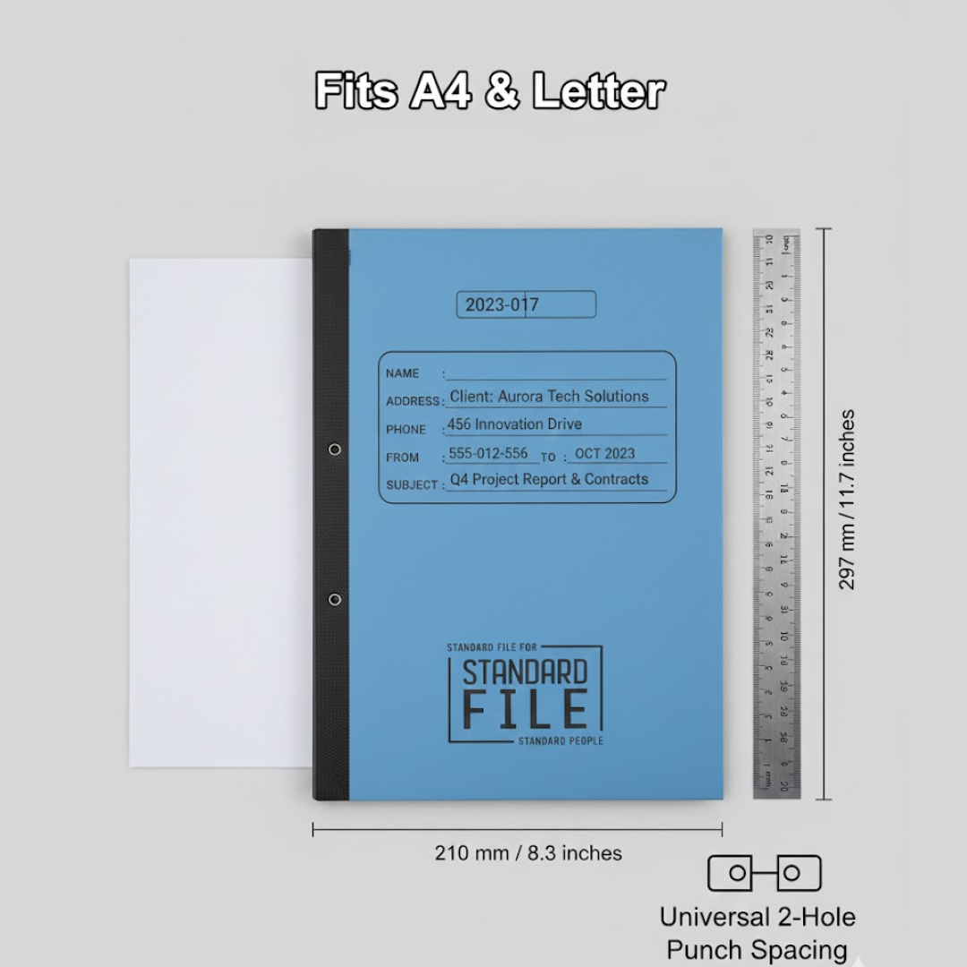 A4 File Folder – Plastic Clip Document Holder | Filora