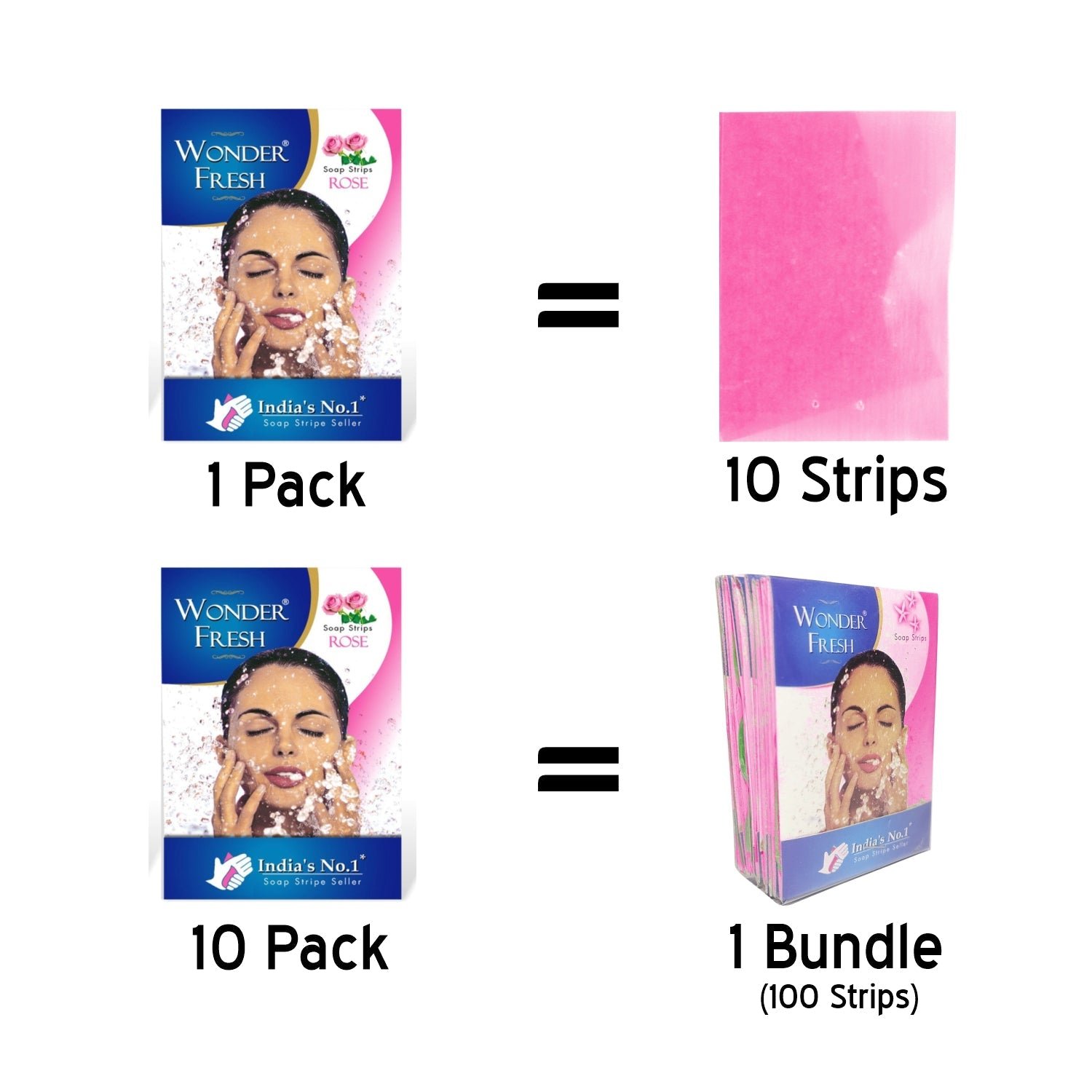 Paper Soap Strips – Jasmine Travel Hand Wash (100pc) | Wonder Fresh