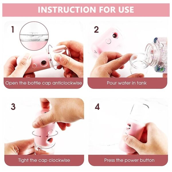 Nano Mist Sprayer – Portable & Refillable for Instant Facial Hydration