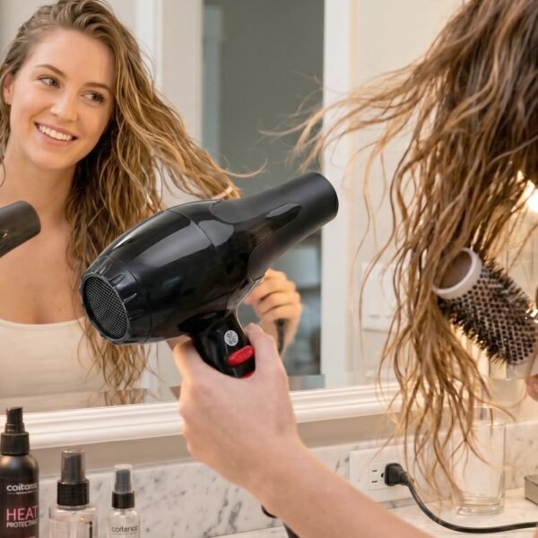 Salon Hair Dryer Portable Foldable Blow Dryer Hot and Cold Air Styling (1 Pc)