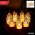 LED Flameless Candle Lights – Set of 12 with Golden Net Cover