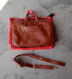 Faux Leather Laptop Messenger Bag – Professional & Stylish | VoltDesk
