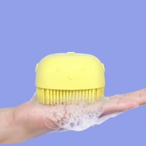 Silicone Bath Brush – Built-in Shampoo Dispenser | VelvaBloom