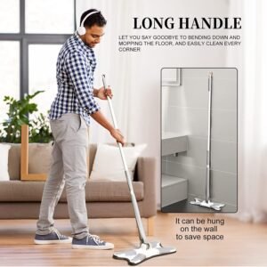 Hands-Free Mop – X-Shape Microfiber Squeeze | Storenzo