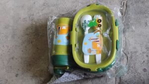 Leak-Proof Lunch Box Set – 3 Compartment with Bottle | Lunchie Bunchie