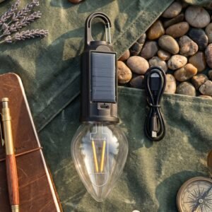 Camping Lantern – Eco-Friendly, Dual Charging with Warm LED