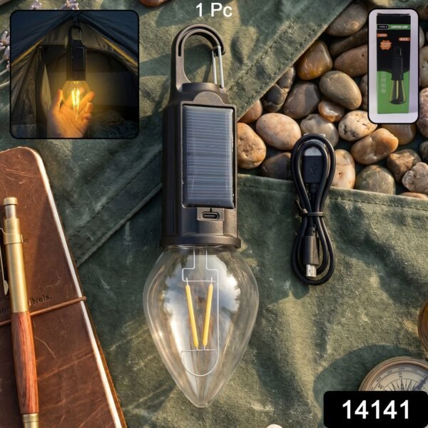 Camping Lantern – Eco-Friendly, Dual Charging with Warm LED