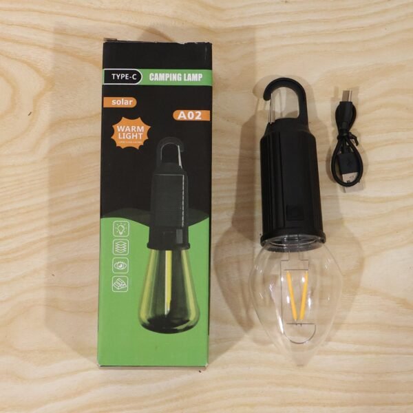 Camping Lantern – Eco-Friendly, Dual Charging with Warm LED