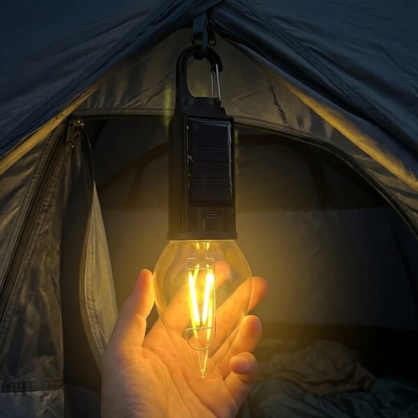 Camping Lantern – Eco-Friendly, Dual Charging with Warm LED