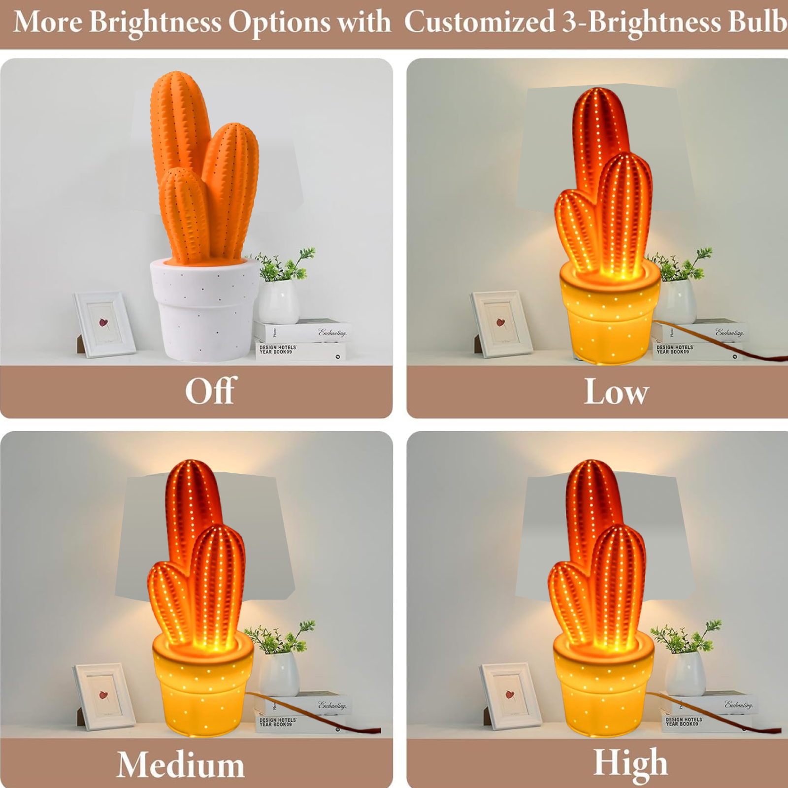 Ceramic Table Lamp – Elegant Big Ambient Light for Home