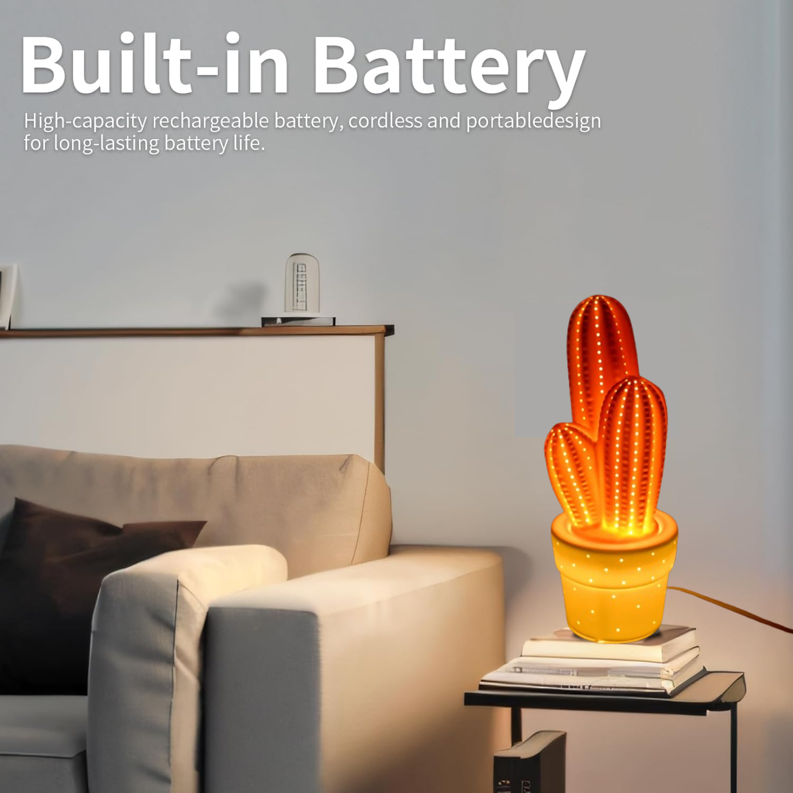 Ceramic Table Lamp – Elegant Big Ambient Light for Home