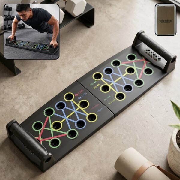 Multifunction Foldable Push Up Board – Space-Saving Upper Body Trainer