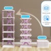 Foldable Shoe Rack 6-Layer – Space-Saving Organizer | Organivo