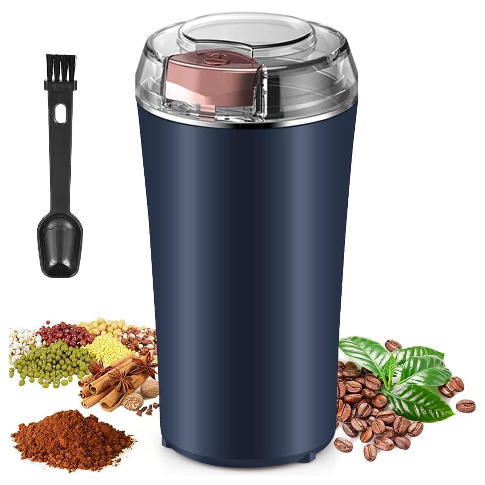 Coffee Grinder Blender – Portable 4-Blade Mini Mixer | Dabster