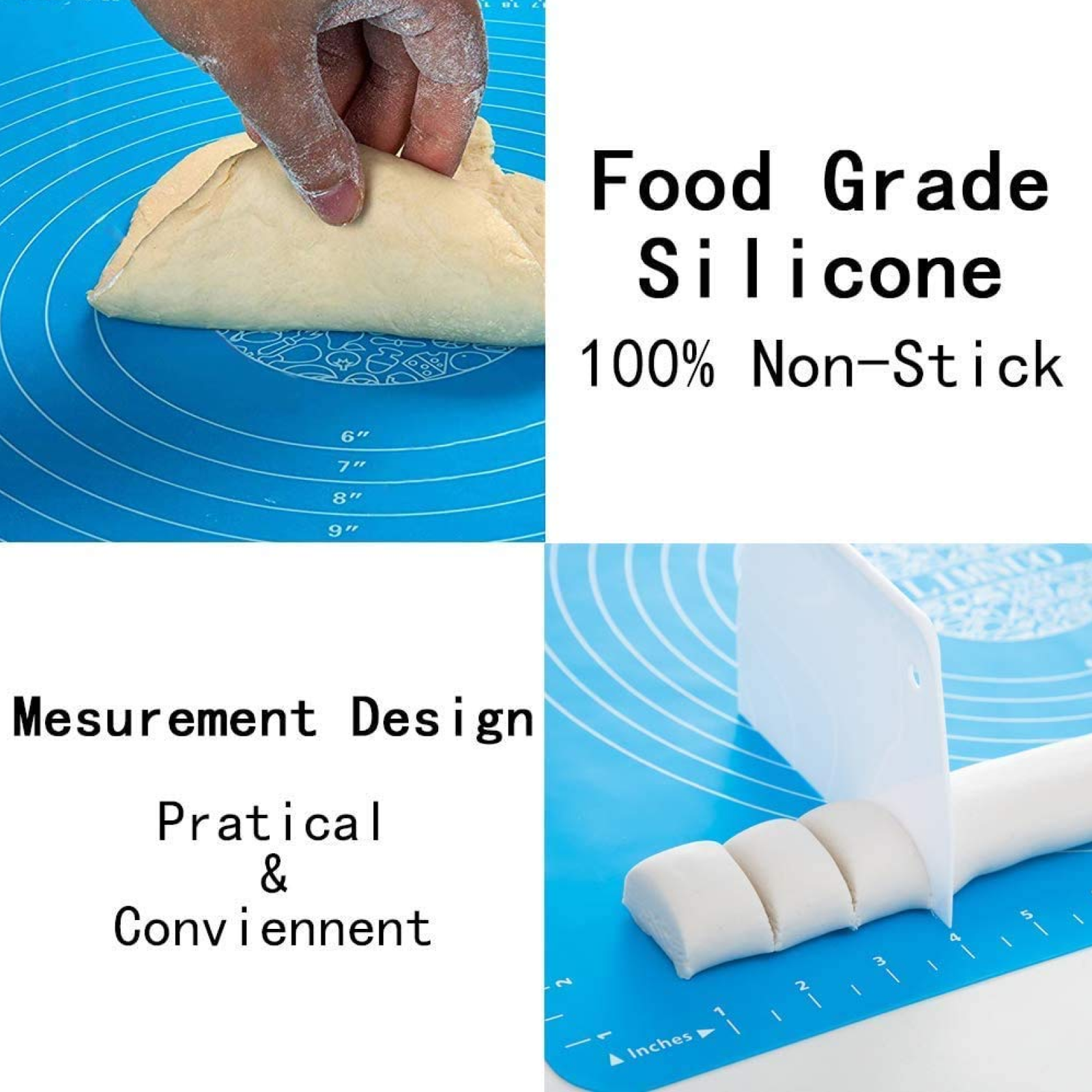 14683 Silicone Baking Mat – Non-Stick Dough & Fondant Rolling | Dish Verse