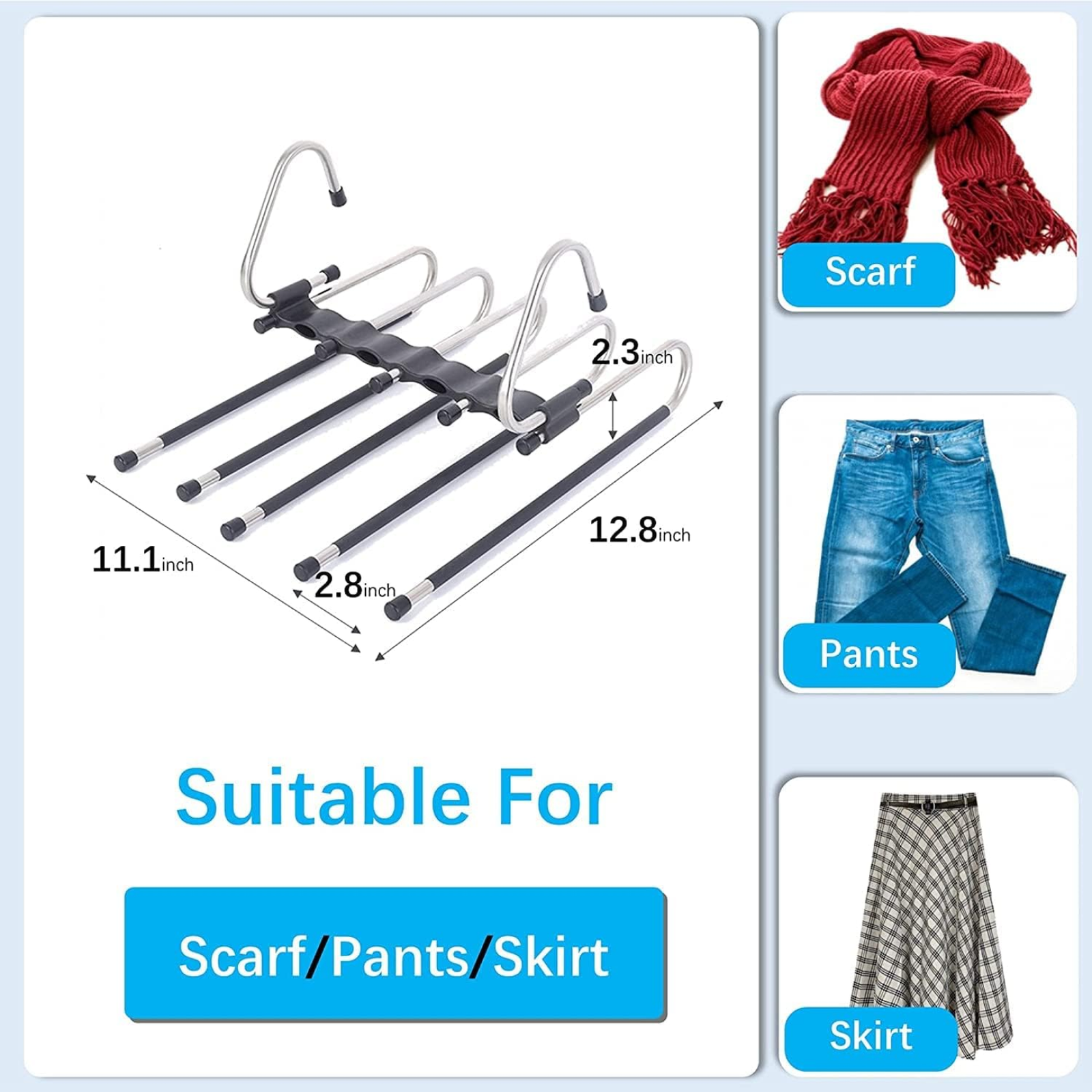Trouser Hanger Organizer – Adjustable 5-in-1 Space Saver | Organivo