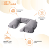 Inflatable U-Shape Travel Pillow – Portable Neck Support