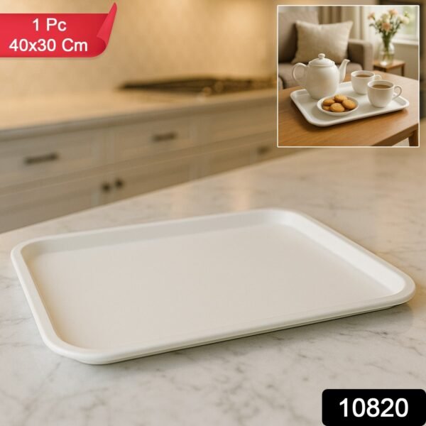 Plastic Serving Tray – Durable 40x30 cm Rectangular Tray