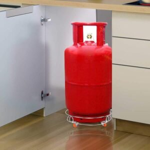 Gas Cylinder Trolley – Stainless Steel with Wheels | Gambit