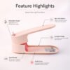 Adjustable Shoe Storage Rack – Space-Saving & Stackable Design