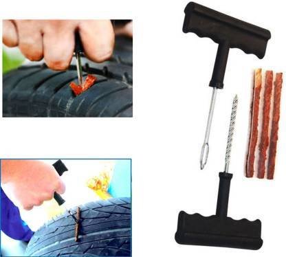 Tubeless Tyre Puncture Repair Kit – Complete Set for Cars & Bikes | RaceVault
