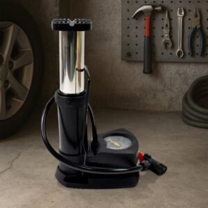Foot Bike Pump – Portable Cycle Tire Inflator with Gauge | Indo Glow