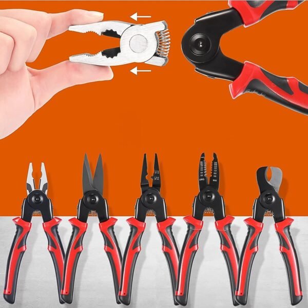 Wire Stripper Pliers Set – 5-in-1 Soft Grip Multi-Tool