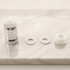 LED Light Dual Flow Faucet Tap Adapter with Splash Filter Aerator for Kitchen Sink (1 Pc)