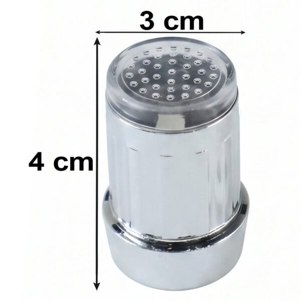 LED Light Dual Flow Faucet Tap Adapter with Splash Filter Aerator for Kitchen Sink (1 Pc)