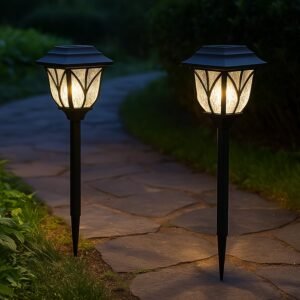 Solar Pathway Lights – Water-Ripple Garden Lighting | FitFuzion