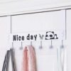 Over Door Hook Hanger Rack – Heavy-Duty 6-Hook Organizer