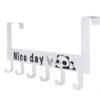 Over Door Hook Hanger Rack – Heavy-Duty 6-Hook Organizer