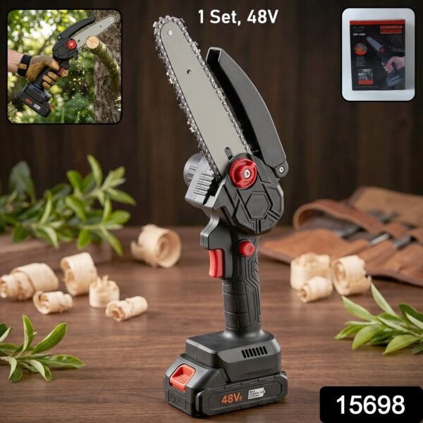 Mini Cordless Electric Chainsaw – Portable & Powerful for Garden Tasks