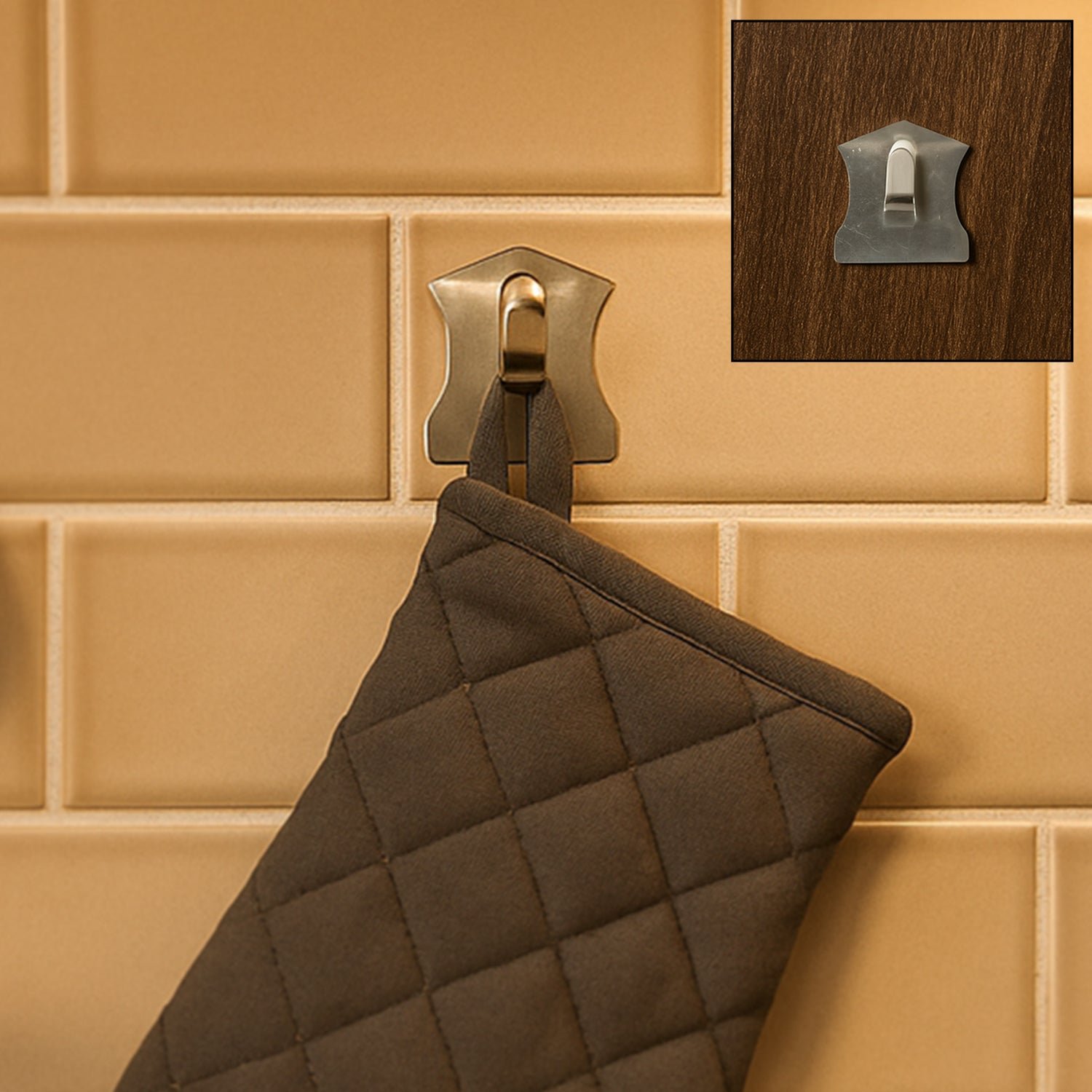 Self-Adhesive Hooks – Heavy Duty Stainless Steel | GlimmerHome