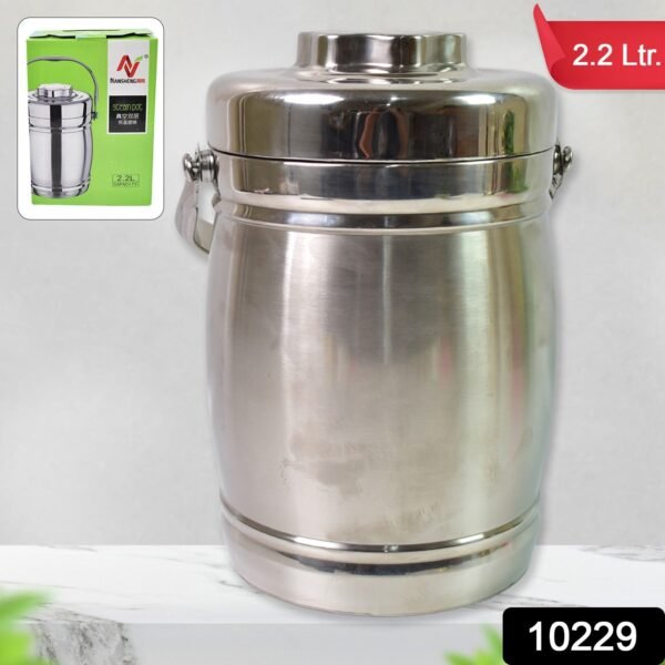 Insulated Lunch Box – 2.2 Ltr Stainless Steel | Lunchie Bunchie