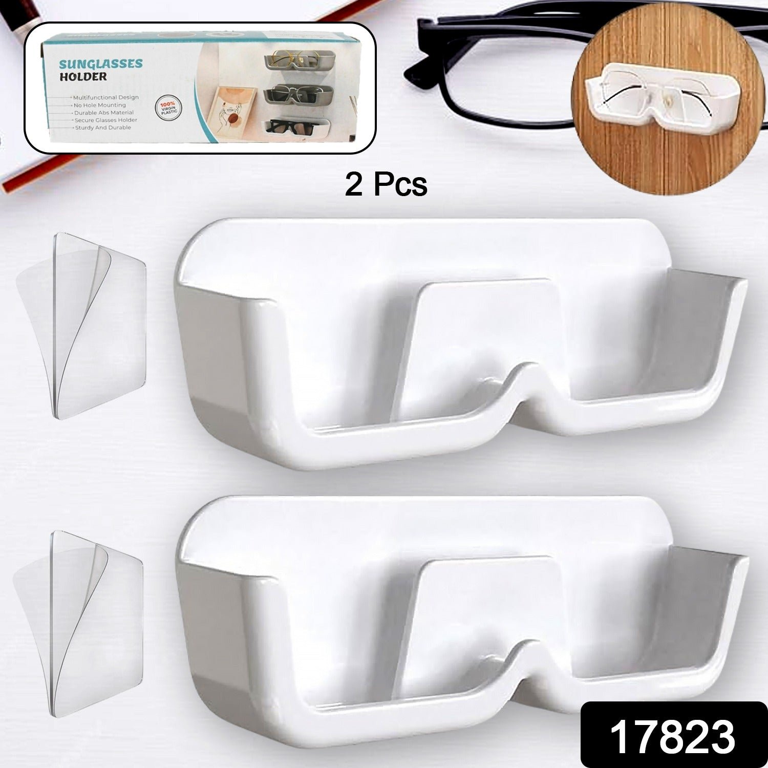 Sunglass Wall Organizer – 2 Pc Set for Eyewear Storage | Organivo