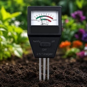 2 in 1 Soil Meter – Accurate pH & Fertility Testing for Gardens